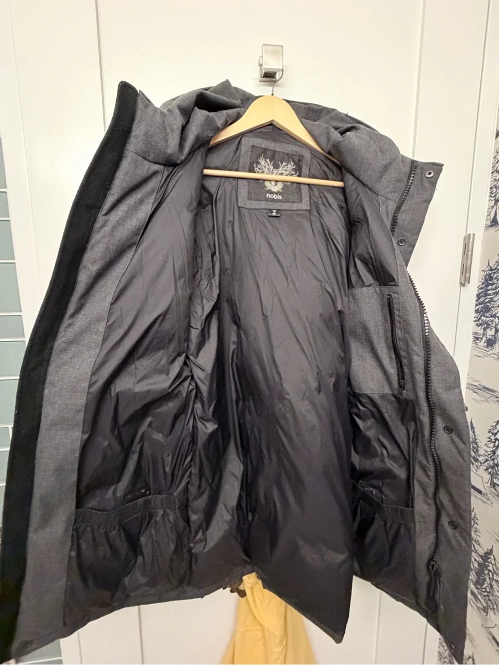 NOBIS GRAYSON PARKA grey men’s size small EUC